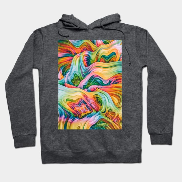 turne IV. Colorful Psychedelic Abstract Art Hoodie by love-fi